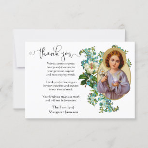 Enfant Jésus Merci religieux Condolence