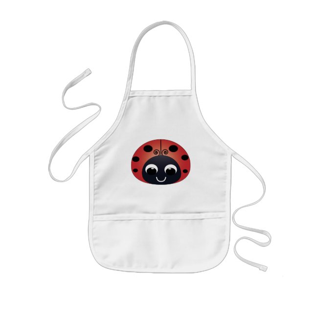 Enfant La coccinelle douce badine le tablier (Devant)