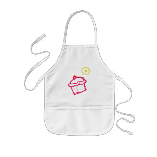 Enfant L'amour mignon de petit gâteau badine des tablier