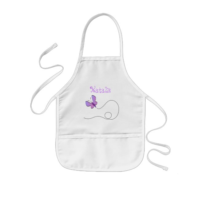 Enfant Le papillon Customizeable badine le tablier (Devant)