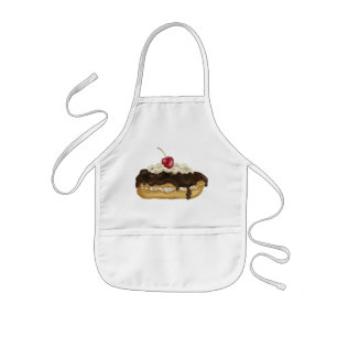 Enfant L'Eclair de boulangerie badine le tablier