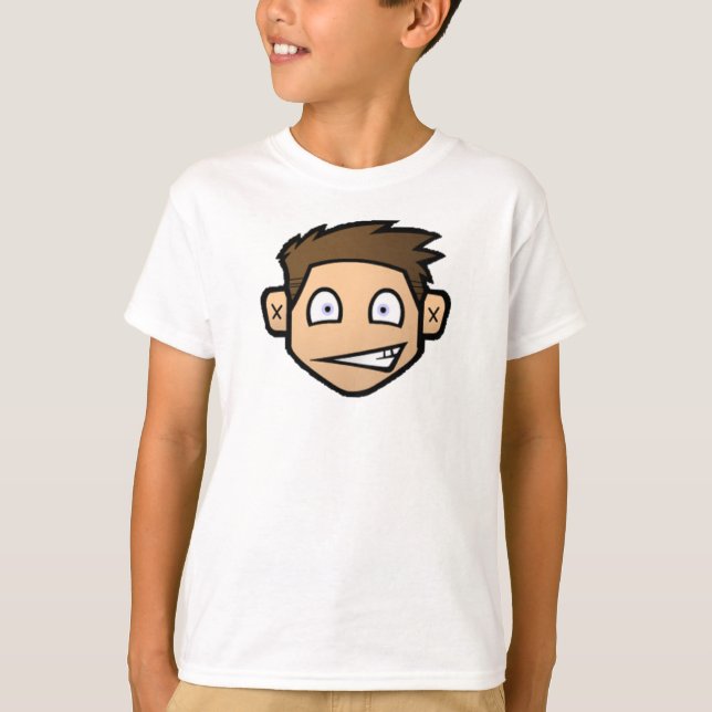 Enfant LT.com T-shirt blanc & noir Ringer-T (Devant)