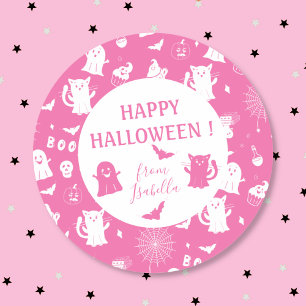 Enfant mignon et effrayant Autocollant Halloween r