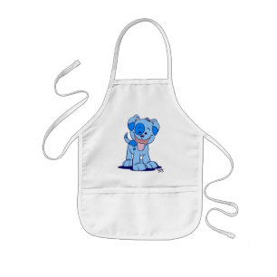 Enfant Petit tablier bleu de cuisine de chiot