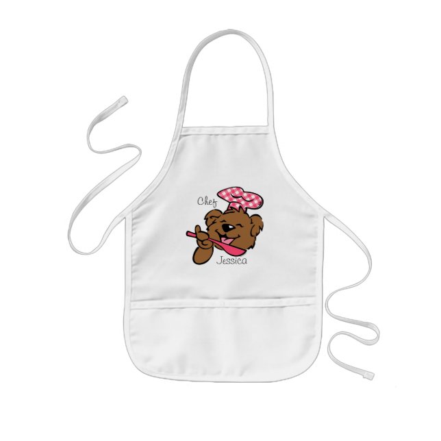 Enfant Petit tablier de coutume de chef d'ours (Devant)