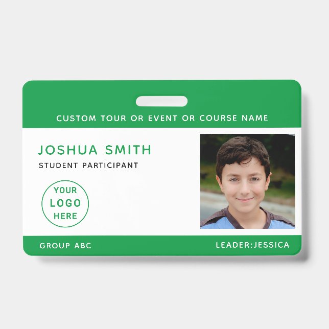 Enfant - Photo ID Badge Musique Visite de l'école  (Avant)