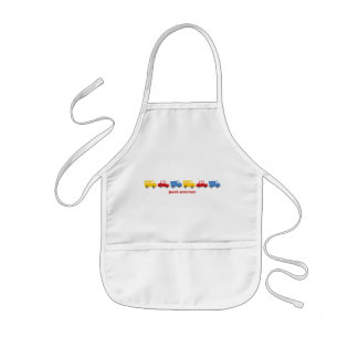 Enfant Tablier coloré de cadeau de camion d'autobus de