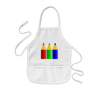 Enfant Tablier coloré d'enfants de crayons