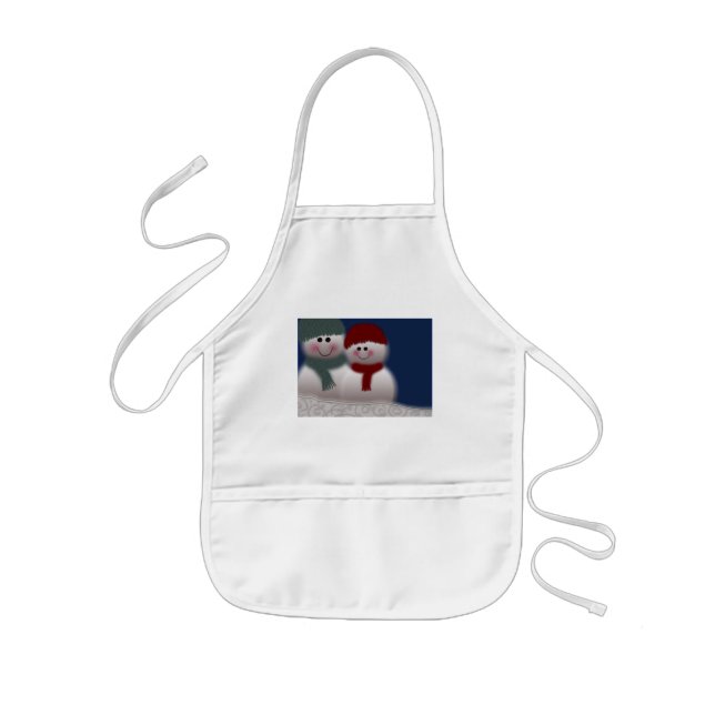 Enfant Tablier de bonhomme de neige (Devant)