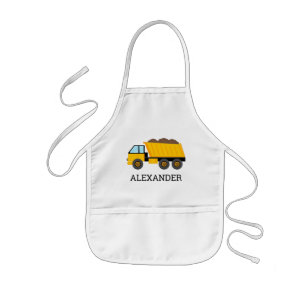 Enfant Tablier de construction personnalisé avec camion à