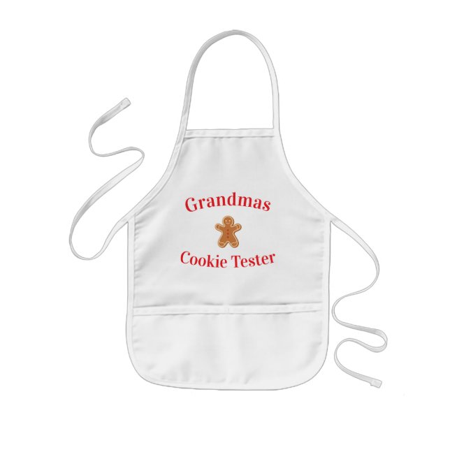 Enfant Tablier de contrôleur de biscuits de grand-mère Bo (Devant)