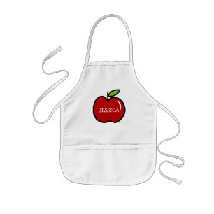 Enfant Tablier de cuisine de pomme rouge pour enfants   P