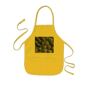 Enfant tablier de cuisinier jaune pour enfants à charbon