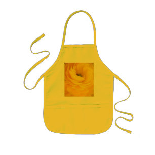 Enfant Tablier de filles de rose jaune