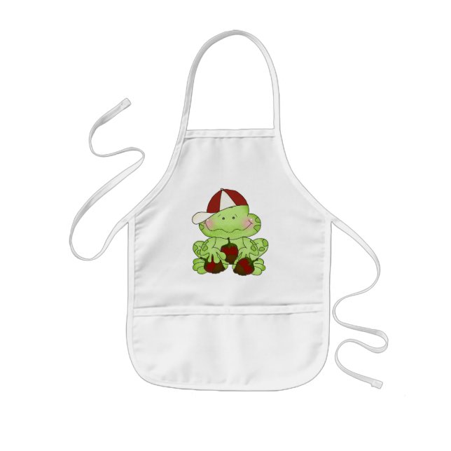Enfant Tablier de fraise de chocolat (Devant)
