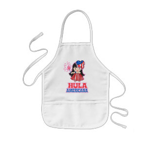 Enfant tablier de Hula Americana