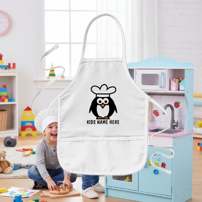 Enfant Tablier de nom personnalisé pour enfants | Chef pi (children's apron)