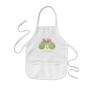 Enfant tablier de papillon peint en marguérite
