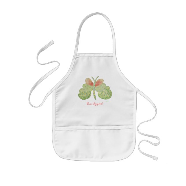 Enfant tablier de papillon peint en marguérite (Devant)