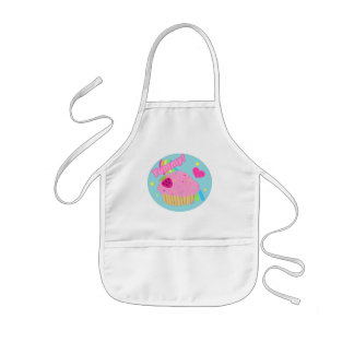 Enfant Tablier délicieux de petit gâteau d'arc-en-ciel