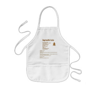 Enfant Tablier d'enfant de recette de biscuit de bonhomme