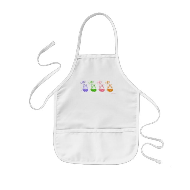 Enfant tablier d'enfant lapin marguerrier (Devant)