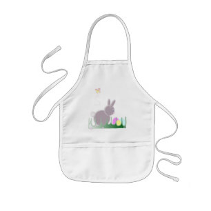 Enfant Tablier d'enfants de lapin de Pâques