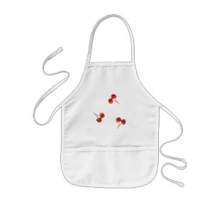 Enfant tablier des cerises vif pour enfants