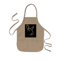Tablier désapprobateur de lapins