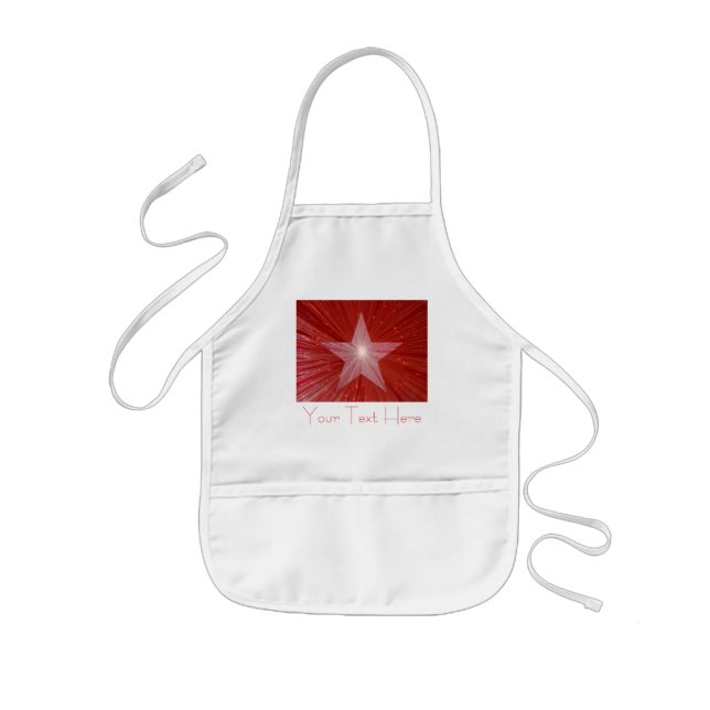 Enfant Tablier enfants Red Star 'Your Text' (Devant)