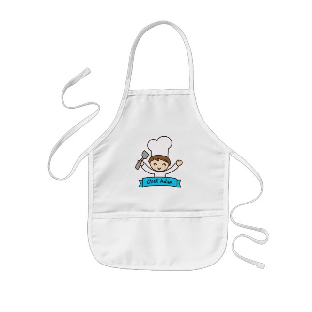 Enfant Tablier graphique pour enfants "Petit Chef" (Devant)