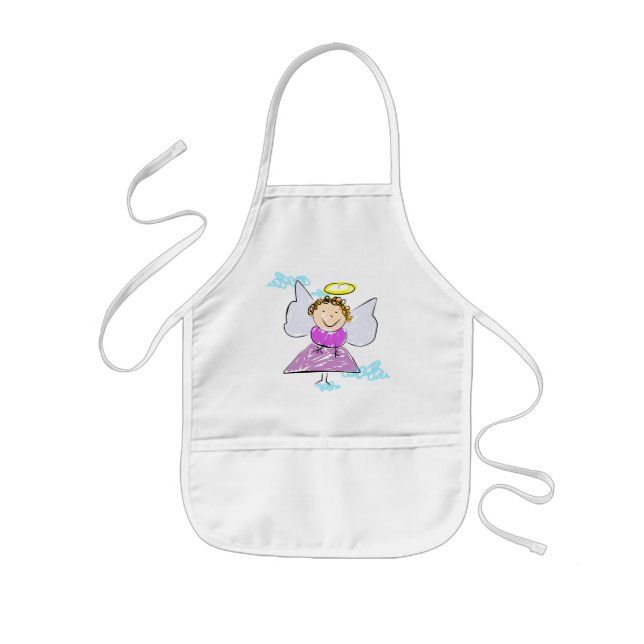 Enfant Tablier mignon d'ange d'enfants pour des métiers (Devant)
