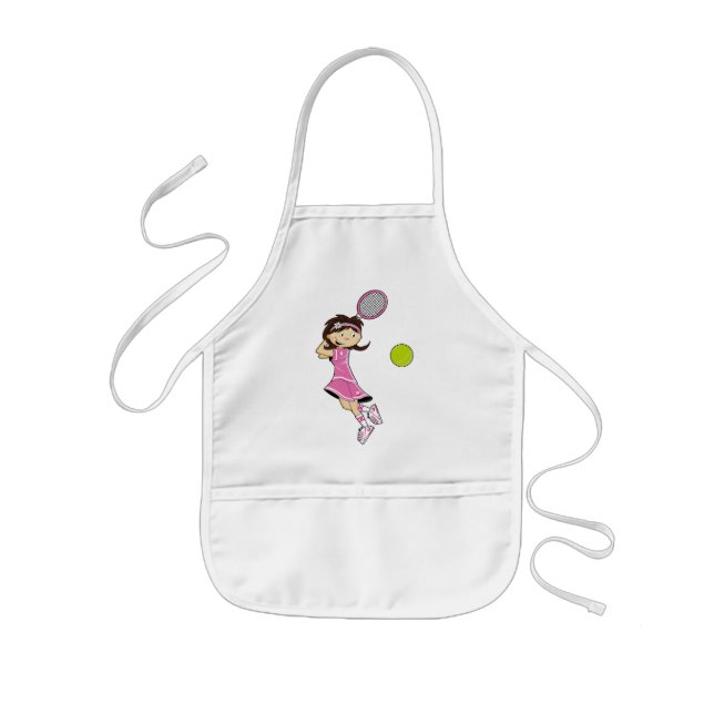 Enfant Tablier mignon de fille de tennis (Devant)