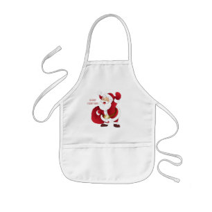 Enfant tablier Père Noël pour enfants.