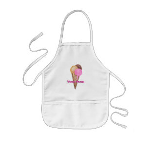 Enfant TABLIER PERSONNALISÉ avec le CORNET DE CRÈME