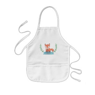 Enfant Tablier personnalisé pour enfants avec un renard m
