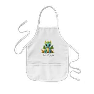 Enfant Tablier pour enfants Chef Zippie Green Blue Baby D