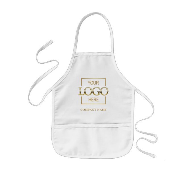 Enfant Tablier pour enfants de marque avec logo d'entrepr (Devant)