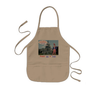 Enfant tablier pour enfants. Heureux 4ème. rat.unclesam