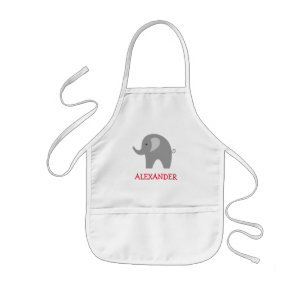 Enfant Tablier pour enfants personnalisé avec éléphant gr