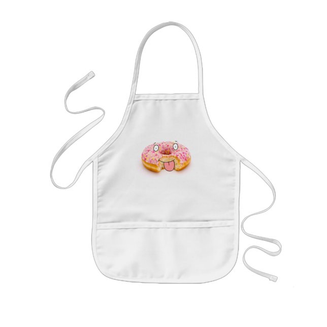 Enfant Tablier rose heureux mignon de caractère de (Devant)