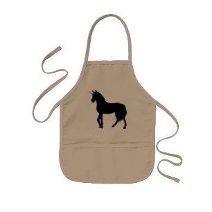 Enfant Tablier Silhouette Unicorne