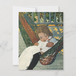 Enfant Vintage avec une poupée par Jessie Willcox 