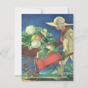 Enfant Vintage, Jardinage Biologique; Jardin de la