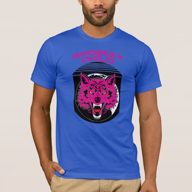 ENFANT WHISKEY - T-shirt avec logo PINK WOLF (Devant)