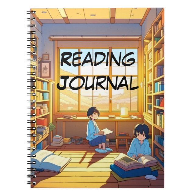 Enfants avec journal de lecture de livres de style (Devant)