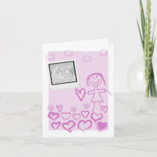 Enfants avec photo Carte Saint Valentin