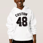 Enfants blancs et noirs| Sports Jersey<br><div class="desc">Enfants blancs et noirs| Sports Jersey Design ・ Kids Fleece Pullover Sweat - shirt à capuche Sweatshirt</div>