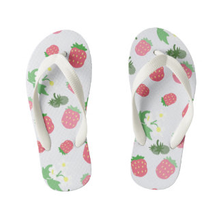 Enfants Bleu fraise doux. Les tongs de l'enfant