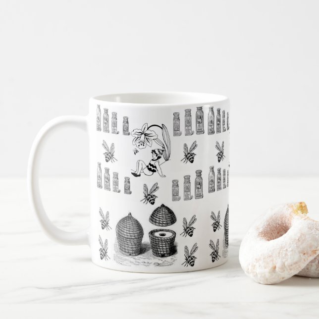 Enfants bourdons chauds chocolat mug (Avec donut)